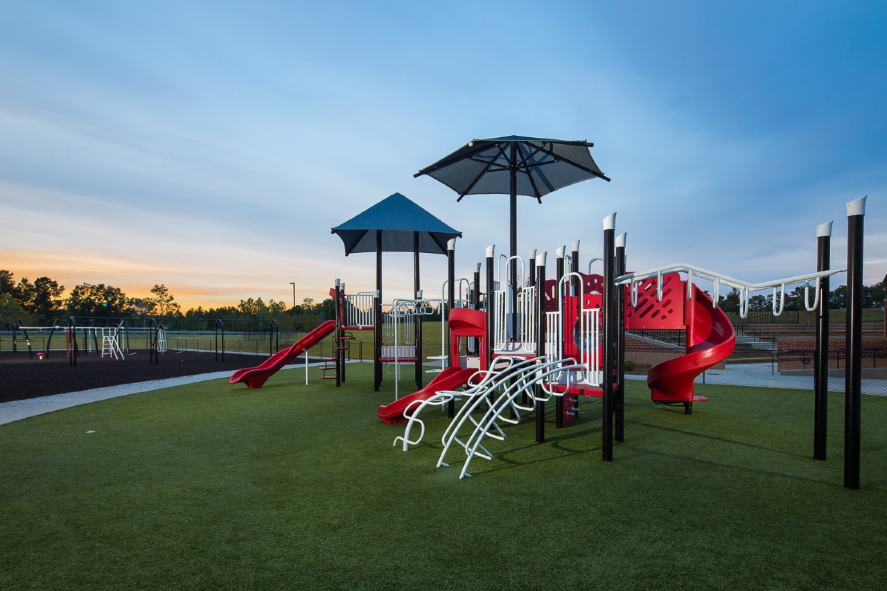 Synthetic grass playground by Southwest Greens
